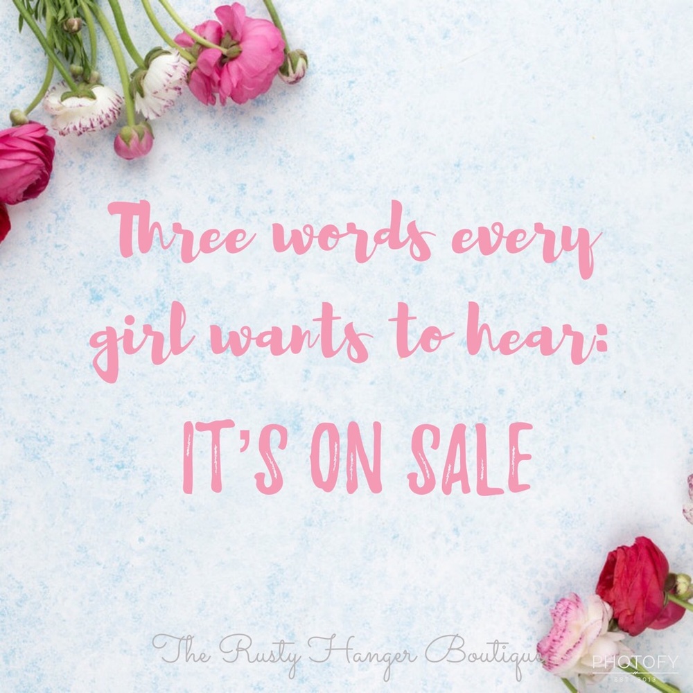 This week only! All items on sale!
